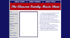 Desktop Screenshot of clausonfamilymusicshows.com